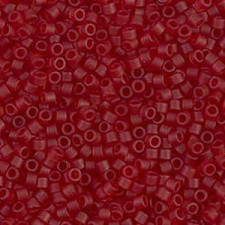 Miyuki delica Beads 11/0 - Matted transparent dark cranberry DB-1262